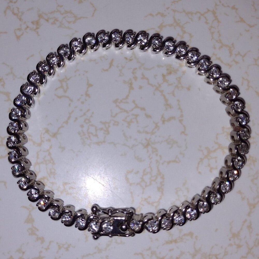 Matching Faux Diamond Ring and Bracelet